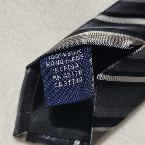 John Ashford striped silk tie - Picture 6 of 8